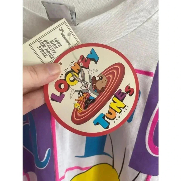 Deadstock Single Stitch Warner Brothers Tweety‎ Bird T-Shirt XL 90’s NWT 0302 - Picture 7 of 15